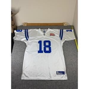 Reebok NFL On Field Colts Peyton Manning #18 Super Bowl XLI Jersey Size 54 Adult